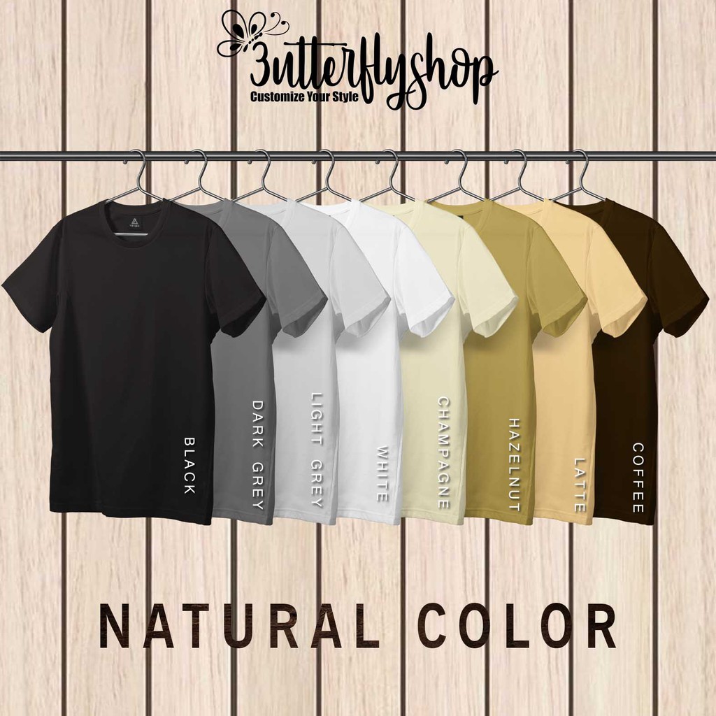 [KAOS DEWASA] FREE ONGKIR kaos polos full color warna lengkap cotton katun combed 30s kasual santai