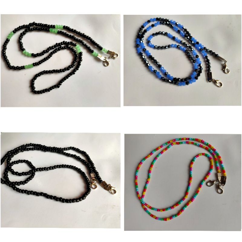 Strap masker manik2 bahan akrilik