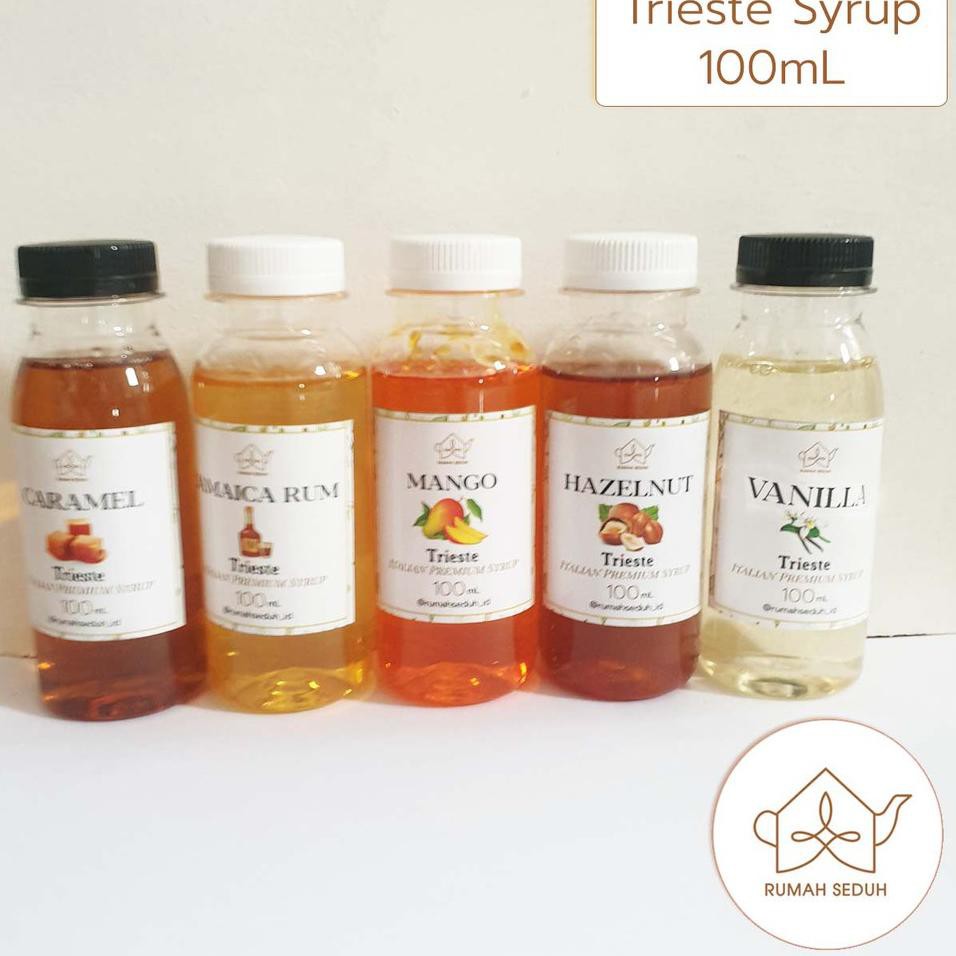 

Laris PWF Trieste Syrup Repack 100mL - Hazelnut Havana Rum Mango Caramel Vanila ❊ (Ready)