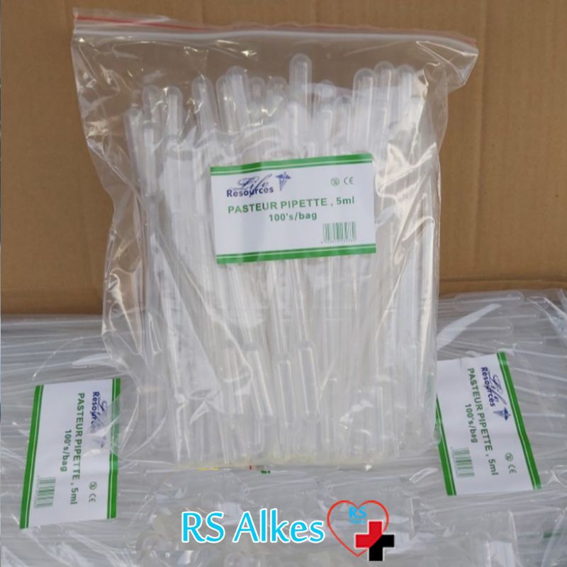 Pipet Plastik 5ml 5 ml cc Pipet Tetes Plastik Pasteur Dropping Pipette /box