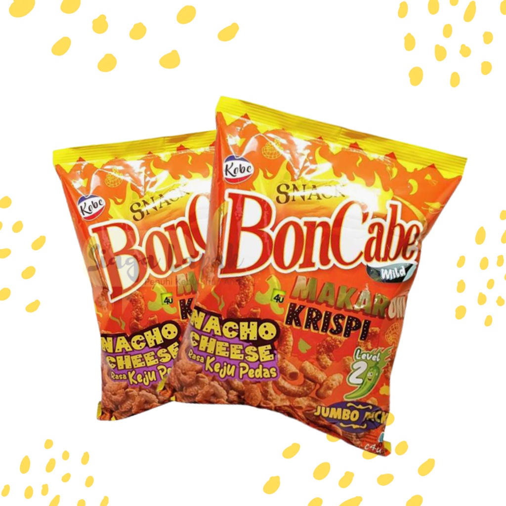 Makaroni Bon Cabe Nacho Cheese Keju Pedas Jumbo 150 gr Level 2