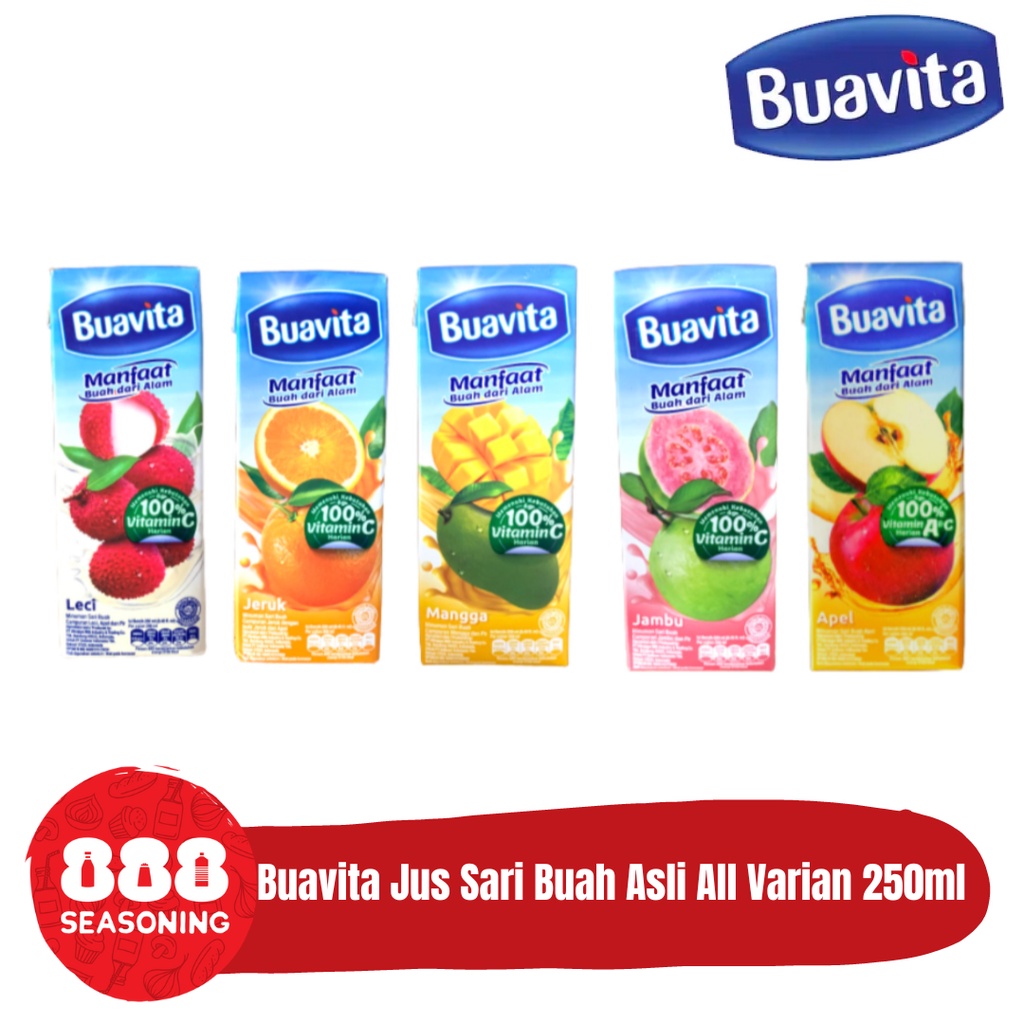 

BUAVITA JUS SARI BUAH ASLI ALL VARIANT 250ml