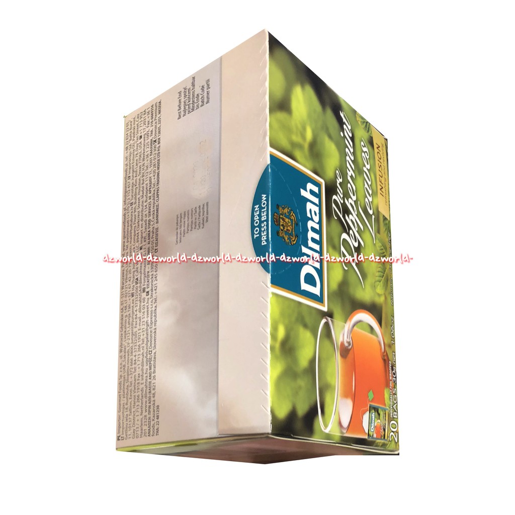 Dilmah Pure Peppermint Leaves Infusion 20Tea Bag Teh Rasa Mint Daun Mint