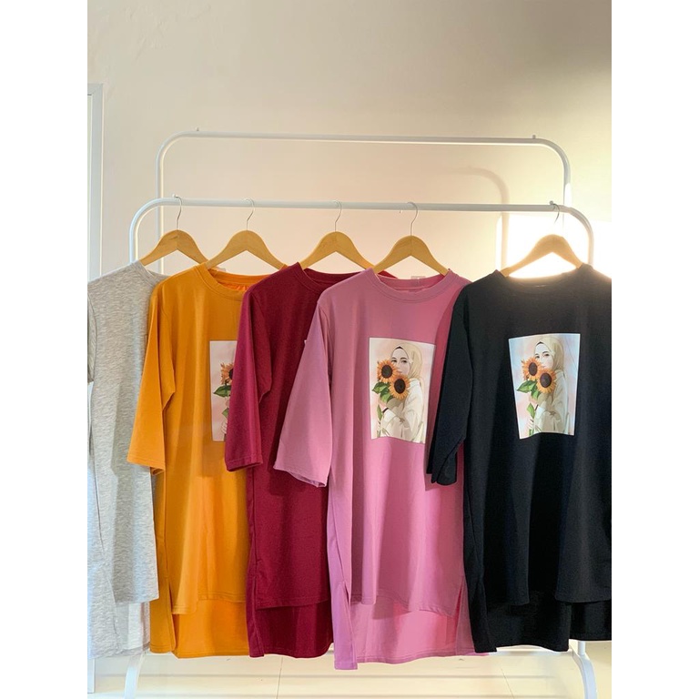 BAJU KAOS WANITA DEWASA BLUS JUMBO OVERSIZE// BAJU KAOS IMPORT PRINT// BAJU KAOS DISTRO TRAND JAMAN SEKARANG//KAOS OVERSIZE BASIC TOP //KAOS BIG SIZE// ATASAN BASIC OVERSIZE TOP KAOS JUMBO POLOS WANITA HIJAB LENGAN 7/8// LONGTUNIK JUMBO