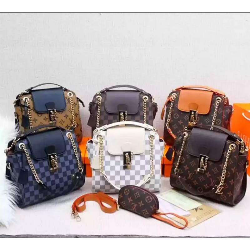 Tas Fashion Slempang Jinjing VL Free Dompet Pouch Terlaris