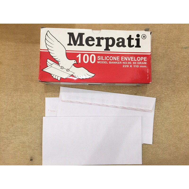 

Amplop Merpati list merah no.90