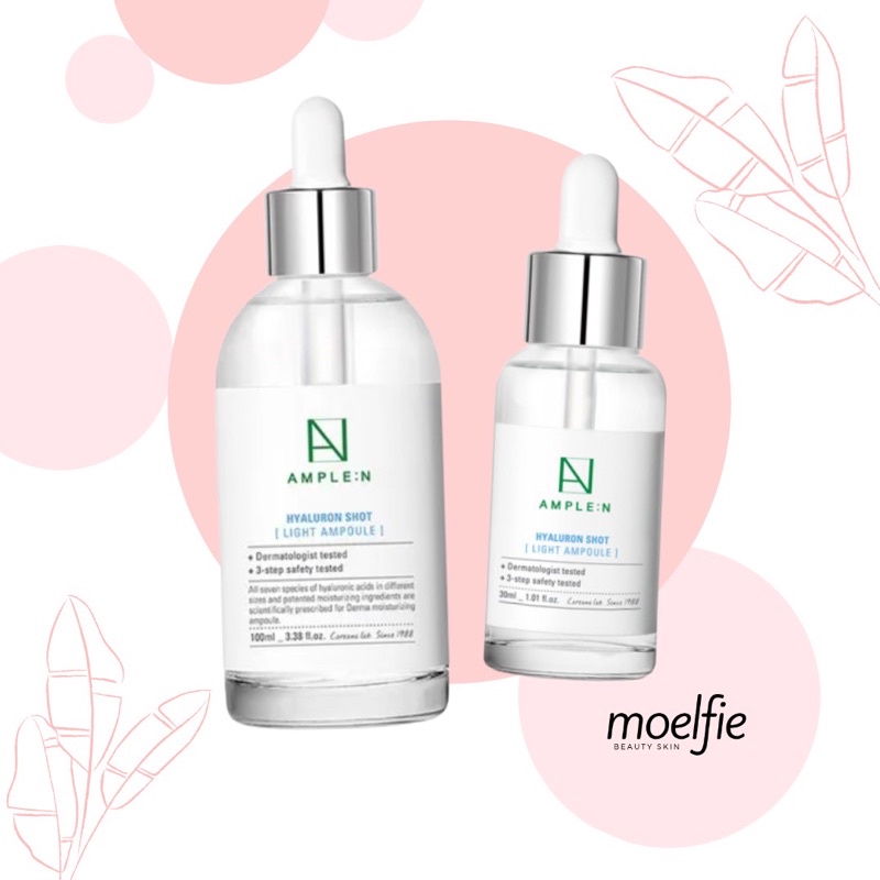 [FULL SIZE] COREANA AMPLE:N HYALURON SHOT LIGHT AMPOULE / AMPLEN HYALURON SHOT LIGHT SERUM 30ml / 10
