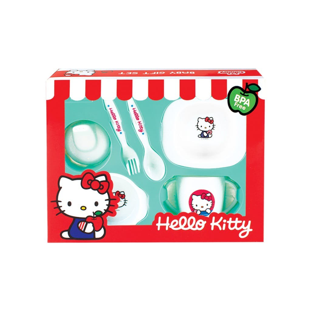 lusty Bunny Hello Kitty Feeding Set Small - Perlengkapan Makan Bayi