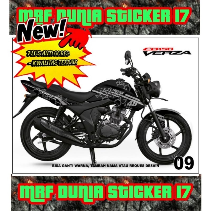 Sticker decal CB 150 Verza Full Body dekal Honda CB 150 Verza Stiker Decal Honda Verza 150 CB 09
