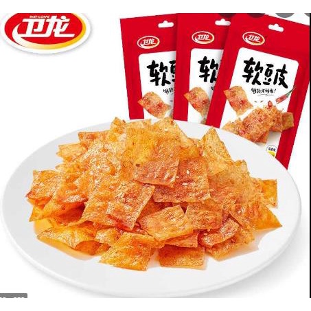 

Weilong Ruan Dou Pi/Kulit Tahu lembek 卫龙软豆皮 - 30 g