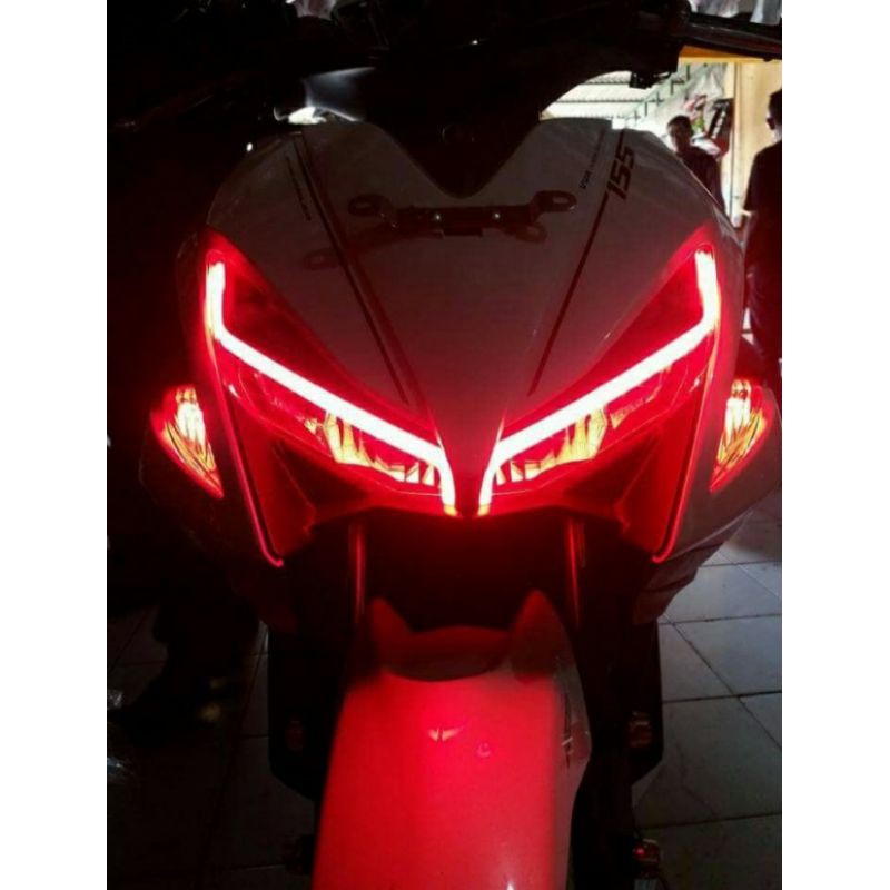 lampu Alis led yamaha Aerox 155 bahan flaxibel