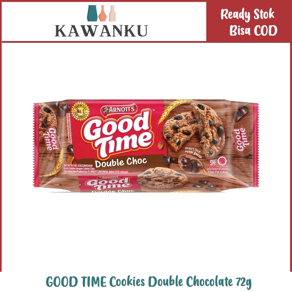 

GOOD TIME Cookies Double Chocolate 72g