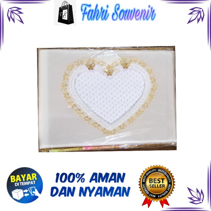 

RB Souvenir Buku Tamu Undangan 1 set isi 2 Renda Sovenir Cantik Guest Book
