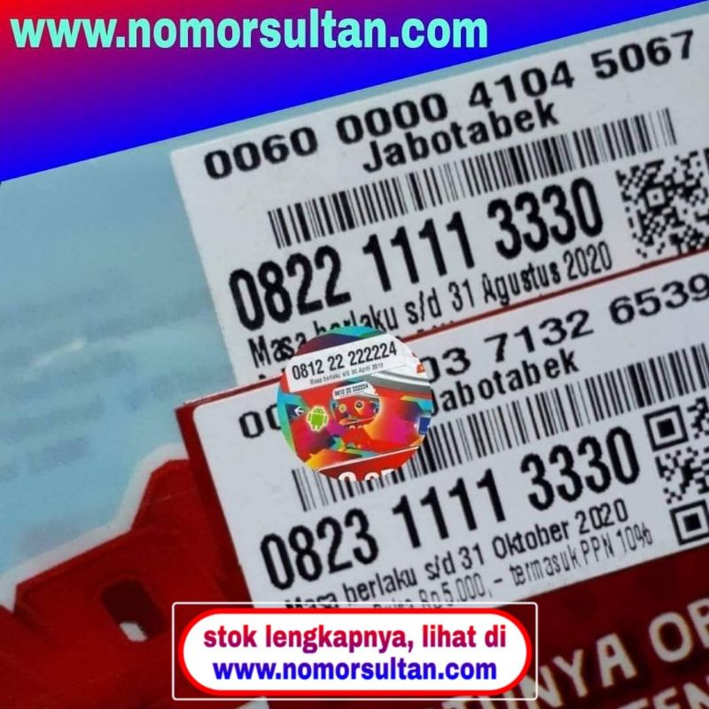 Couple nomor cantik simpati loop & as dijual sepasang