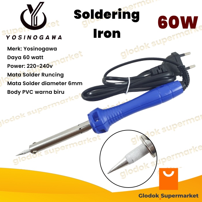 Solder 60 Watt Yosinogawa 60w Soldering Iron Mirip Goot