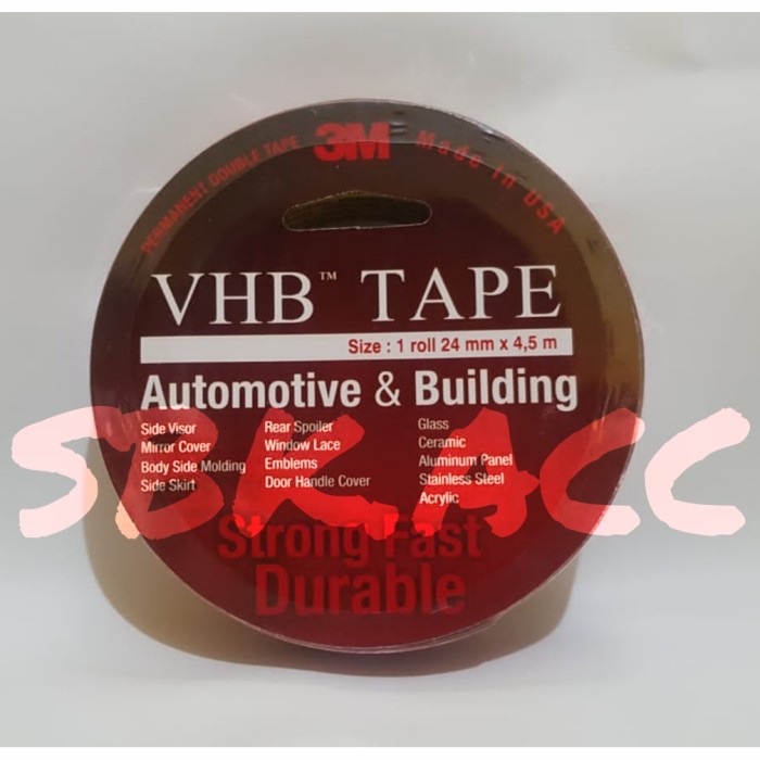 

Buruan Vhb Double Tape Perekat 24Mm X 4.5M Asli Perekat Merah Original Murah