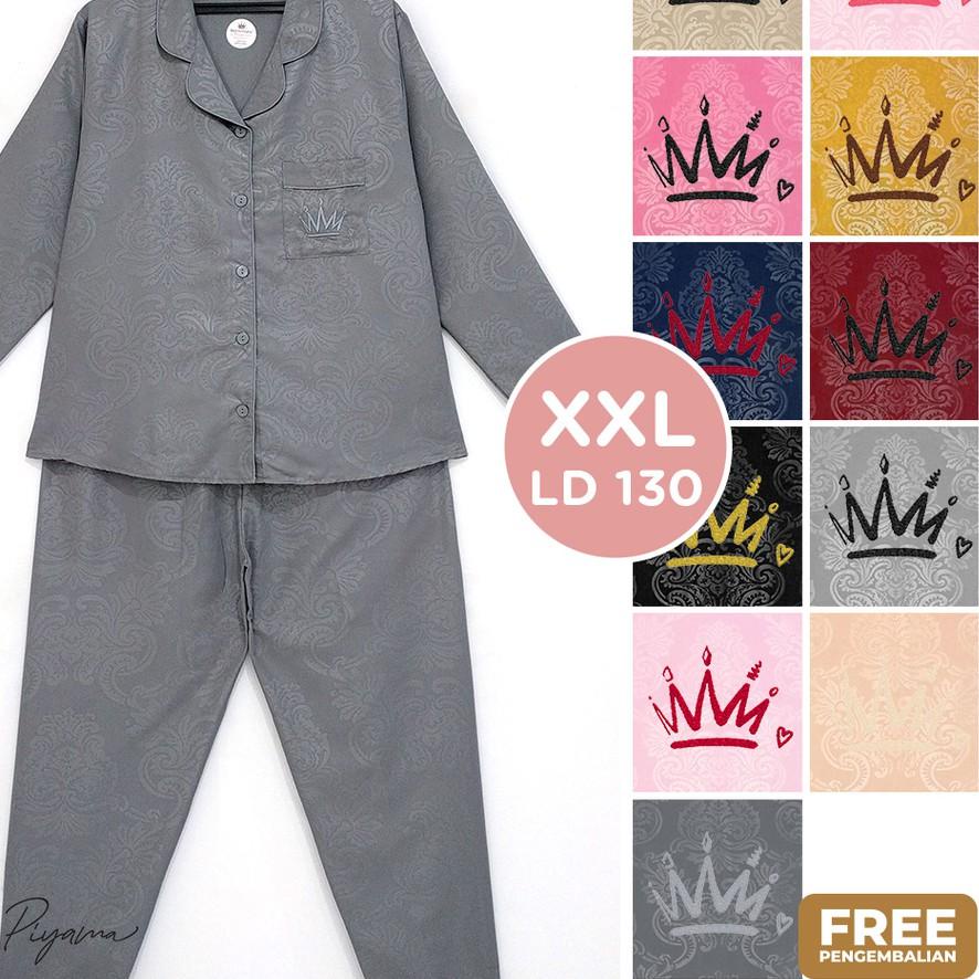 ❅ Embos - Classic Pajamas / Set Piyama XXL Katun Wanita Dewasa ◘