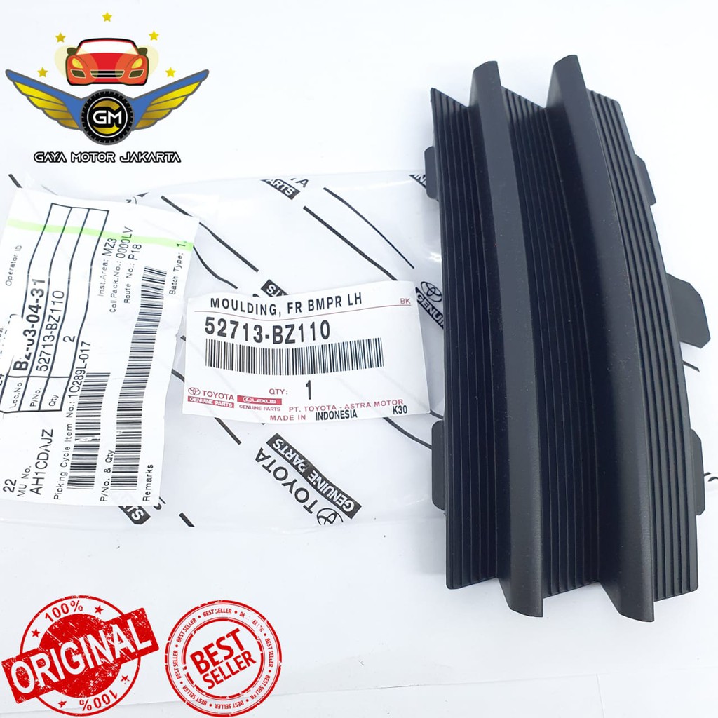 Garnish Cover Moulding Bumper Depan Kiri Avanza-Xenia 52713-BZ110