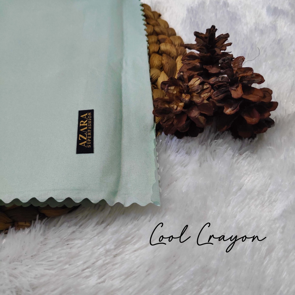 HIJAB AZARA VOAL LASERCUT, VOAL AZARA, JILBAB SEGI EMPAT AZARA VOAL LC, AZARA VOAL JAPAN LC-Cool Crayon