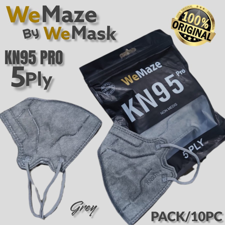 Masker KN95 Pro WEMAZE . WEMASK Masker KN 95 WEMAZE . WEMASK Pro Isi 10.Pcs