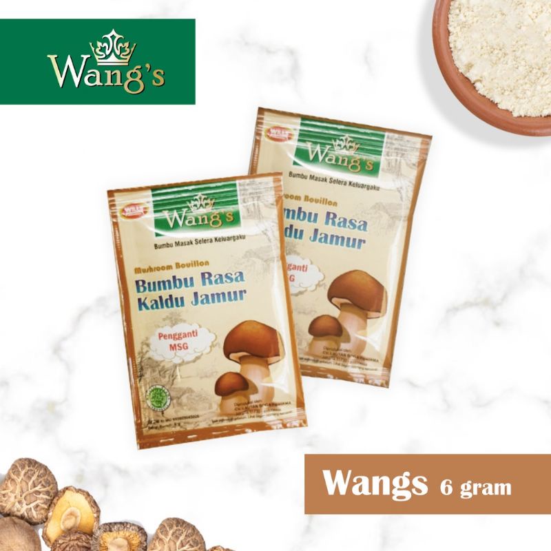

p4yu Wang's Bumbu Rasa Kaldu Jamur 6gr 1Pack (24 Pcs)
