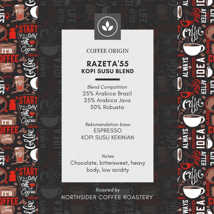 

201ggffg Biji Kopi Susu Razeta'55 Blend - 500Gr Northsider Coffee - Biji Kopi Ds20X11