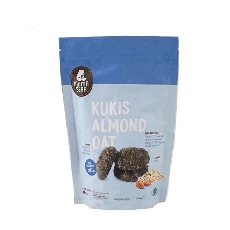 

Kukis Almond Oat rasa Cookies & Cream