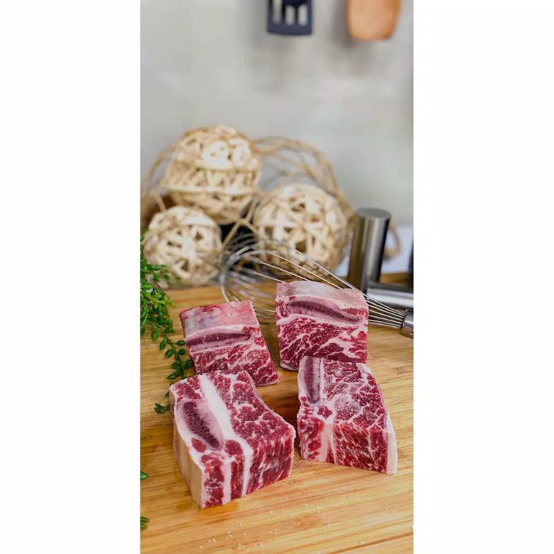 US BEEF Utility Iga Cube/ Daging Sop 4x4 cm 1 Kg Halal