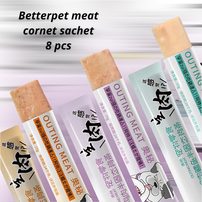 Betterpet meat cornet sachet isi 8