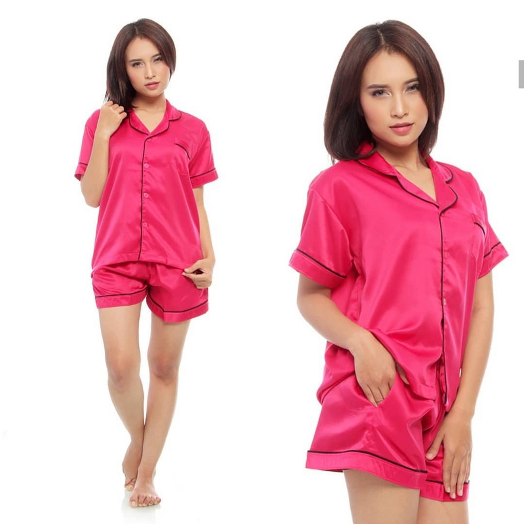 

Baju Tidur / Piyama Celana Pendek Satin