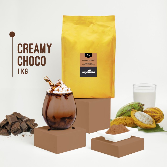 

1 Kg Jagorista - Creamy Choco - Premium Bubble Drink Powder