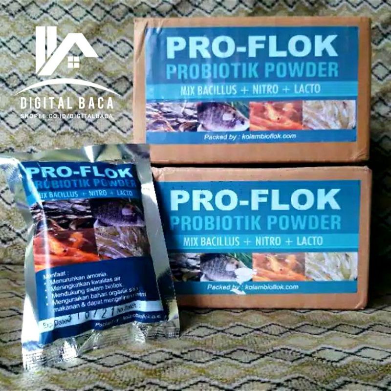 Probiotic Ikan PROFlok Untuk Budidaya Ikan Kolam BioFlok (isi 10 Sachet ...