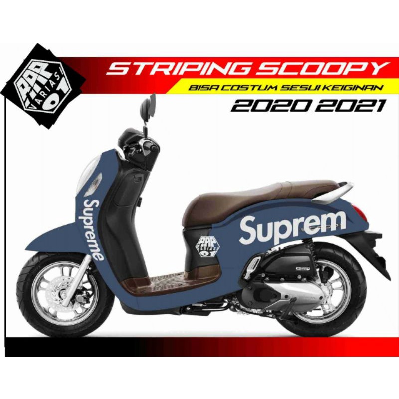 stiker SUPREME buat Scoopy, Genio, Fino, dll