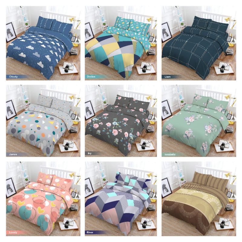 BEDCOVER SET VITO 180X200 ( KING SIZE NO 1) BEDCOVER 180X200 MERK VITO