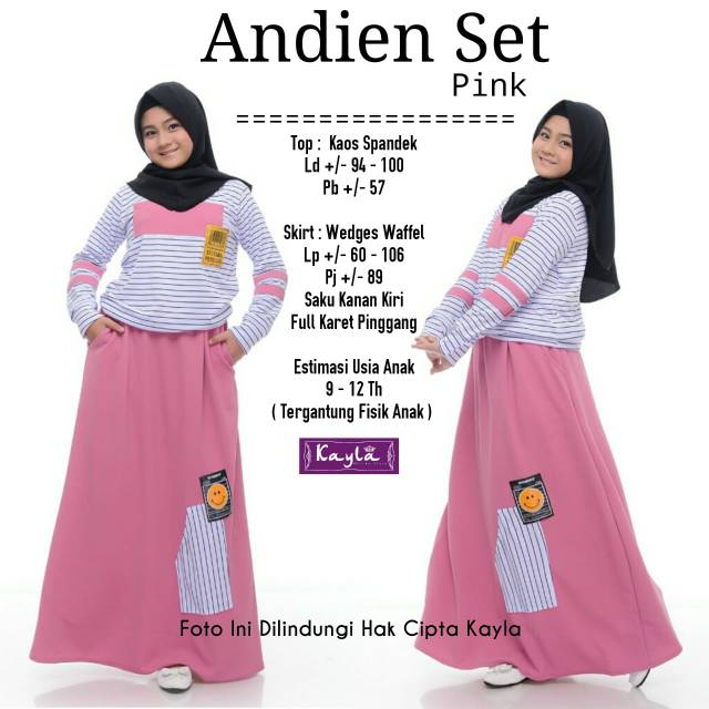 Andien set syari anak