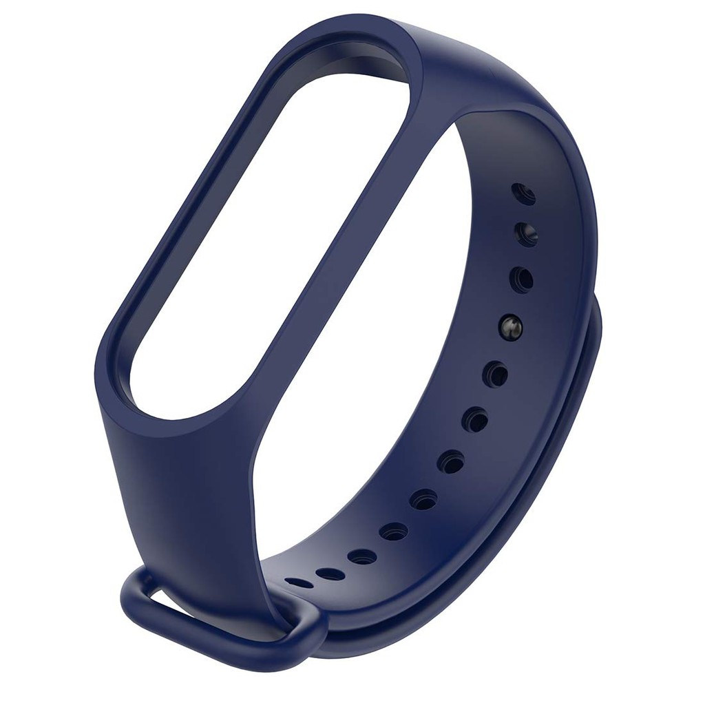 Tali Strap Sports Silicone Wristband for Xiaomi Mi Band 3/4 - Navy Blue