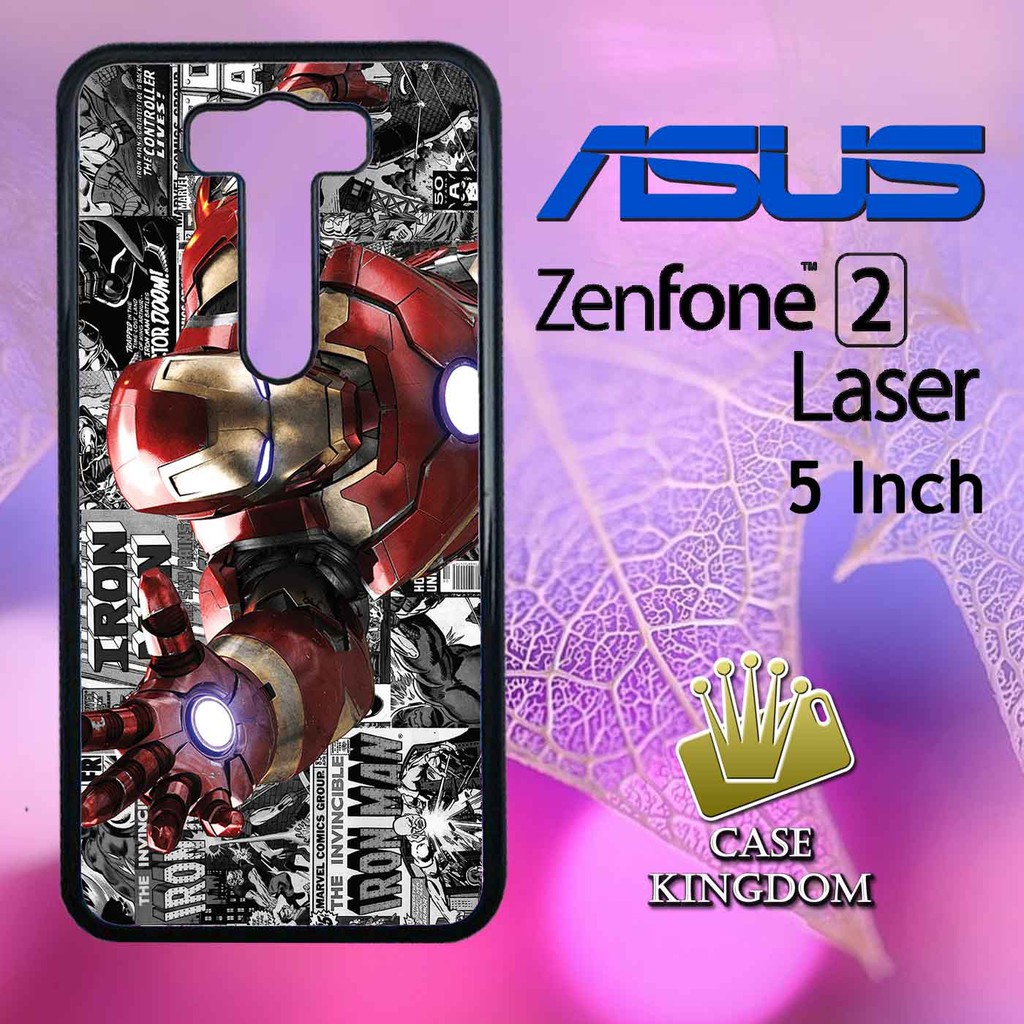 Ironman 3 Custom Casing Hardcase Asus Zenfone 2 Laser 5 Inch Case Cover