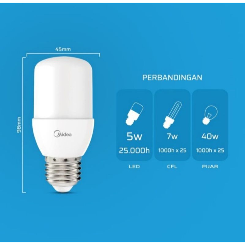 LAMPU LED T BULB 5 WATT