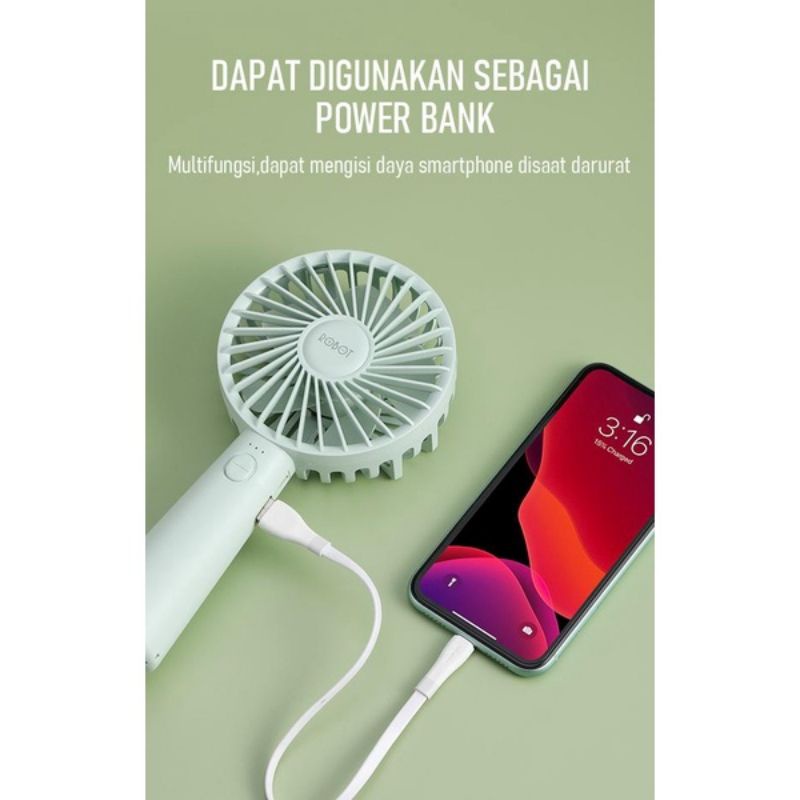 Kipas Robot Original RT-BFS1 power bank 2000mah