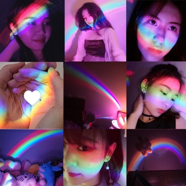 dolphin rainbow / rainbow lamp / lampu pelangi / lampu rainbow