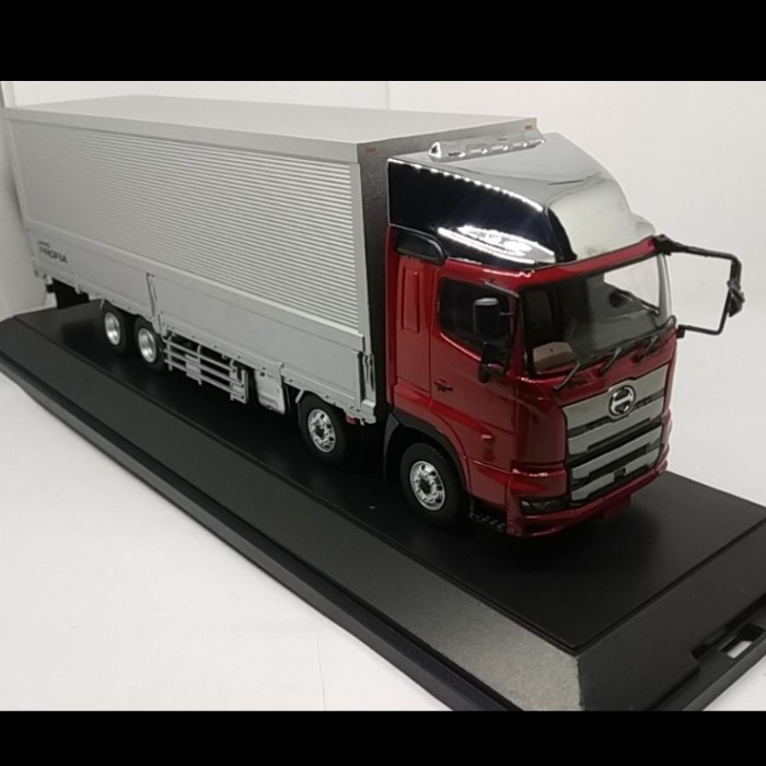 diecast miniatur truck hino canter box truk fuso besi alloy murah