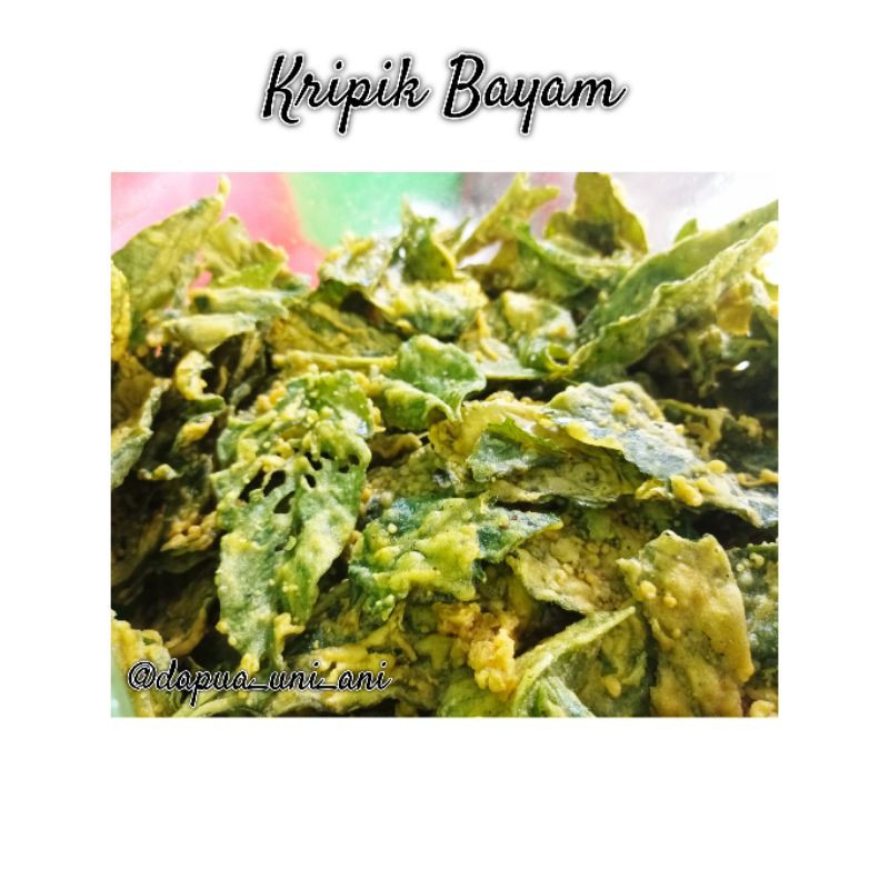 

KRIPIK BAYAM