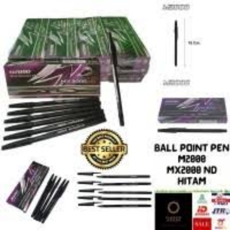 

1 PAK (12 PCS) PULPEN M2000 LUSINAN KIRIM INSTANT COURIER ballpoint murah pulpen murah qualitas bagus