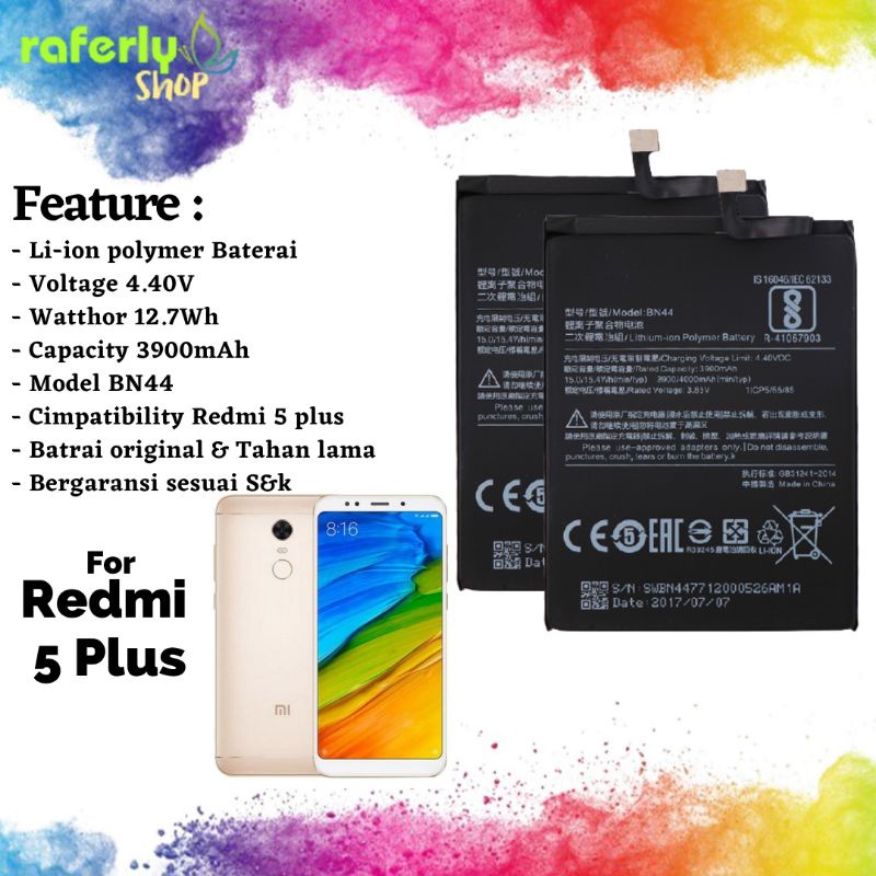 Baterai / batrai OG Redmi 5 plus (BN44)