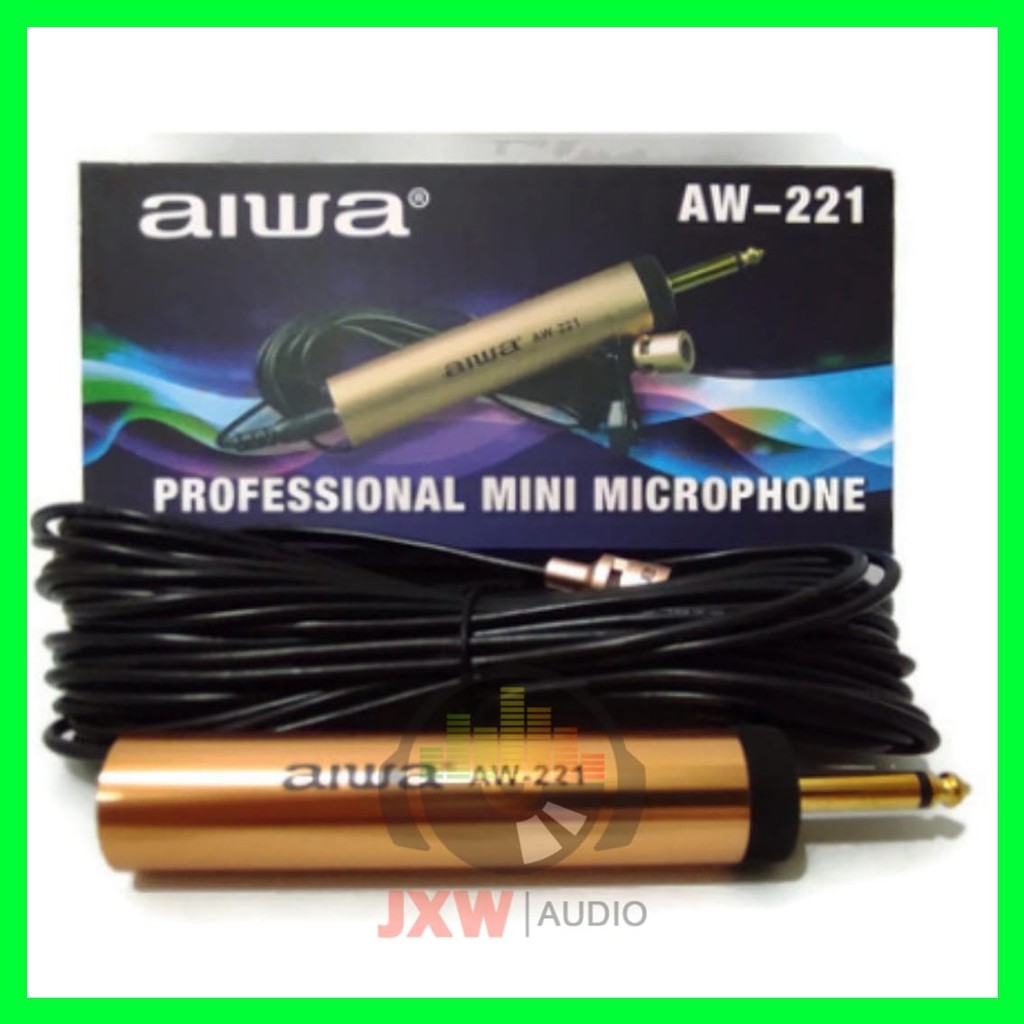 MIC JEPIT KABEL AIWA AW 221 / MICROPHONE AIWA KABEL AW-221 / MIC AIWA AW221