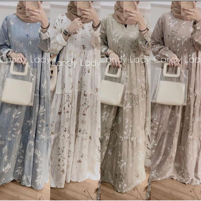 GAMIS RAYON MOTIF BELLA/HOMEYDRES TERVIRAL MOTIF BELLA RAYON ORI PREMIUM