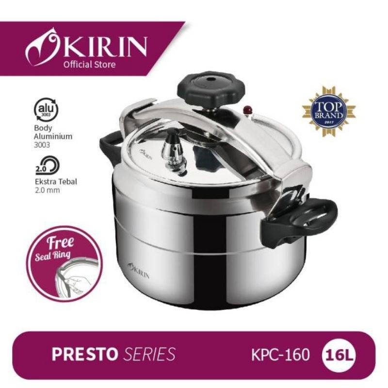 KIRIN KPC 160 PRESSURE COOKER 16 LITER / PRESTO / KPC160