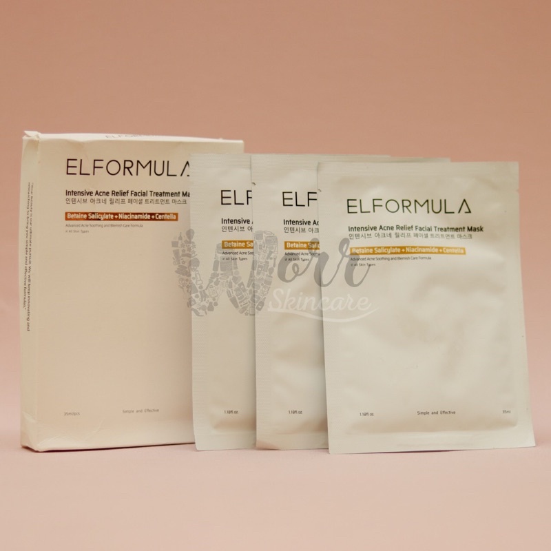 ELFORMULA INTENSIVE ACNE RELIEF FACIAL TREATMENT MASK/