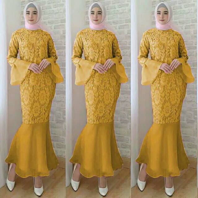 Dress party/dress duyung/gamis duyung kekinian