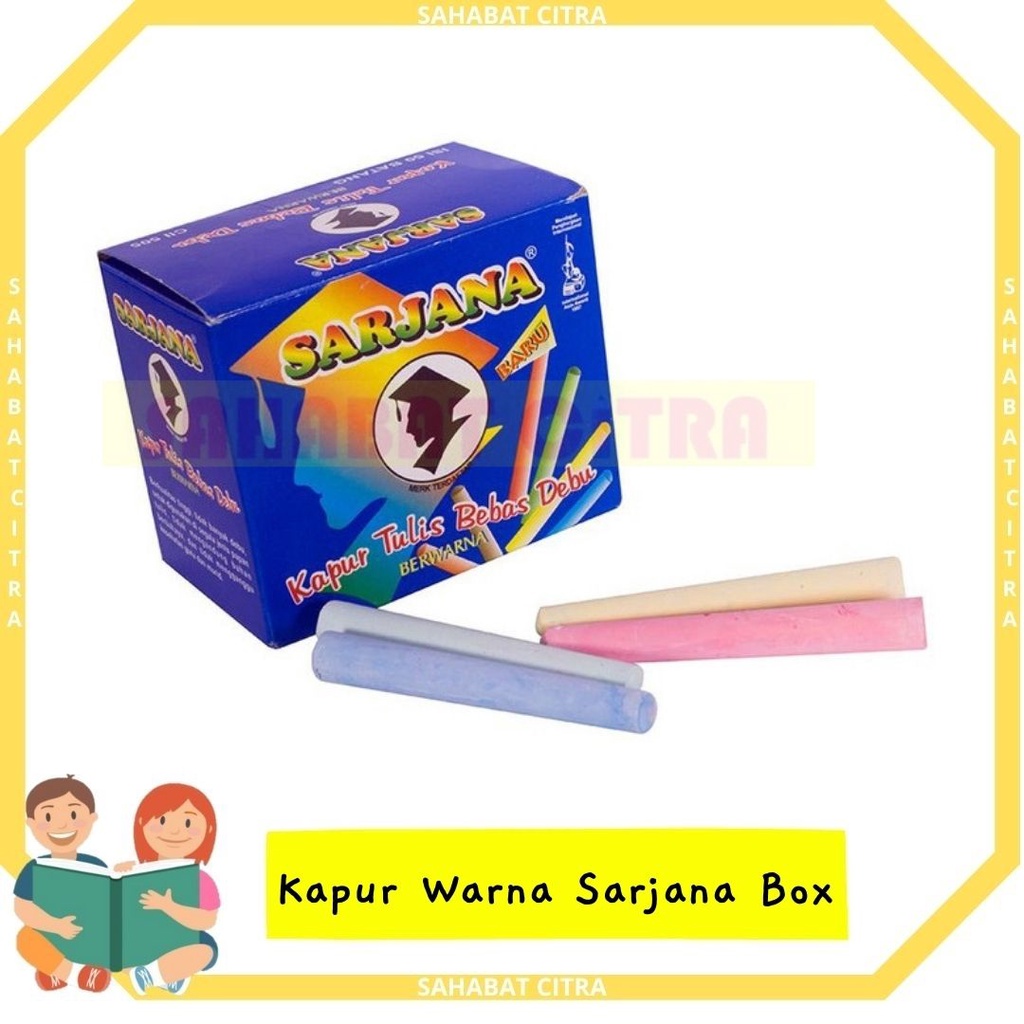 

KAPUR PUTIH / WARNA SARJANA BOX ISI 60PACK 粉笔